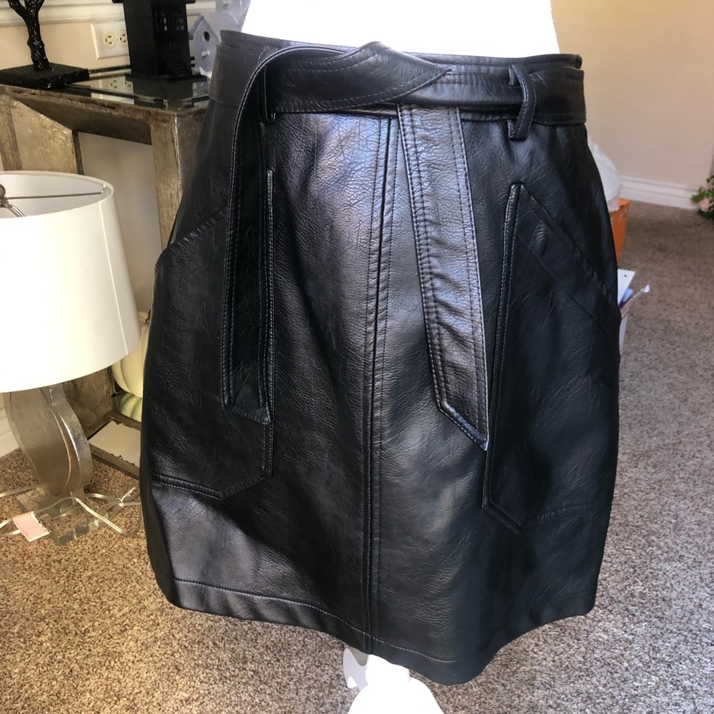 Leather skirt